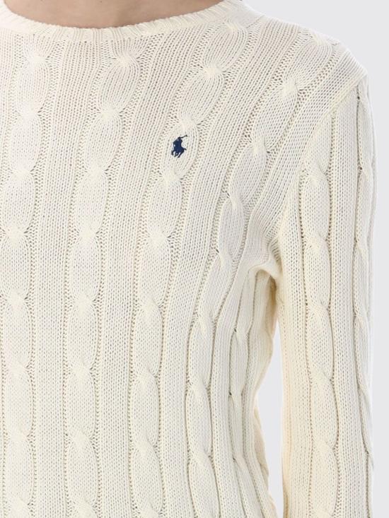 26SS 폴로 랄프로렌 폴로 자수 케이블 니트 스웨터 211971869 015 White - POLO RALPH LAUREN