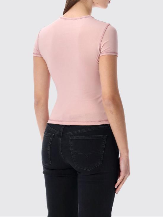 26SS 디젤 반팔 티셔츠 A20980OQHHA 33L Pink - DIESEL