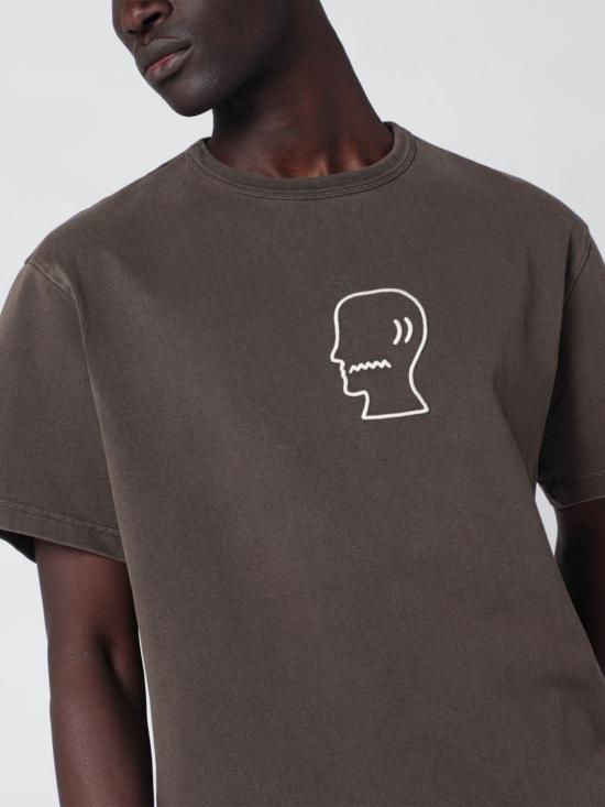 25FW 브레인데드 반팔 티셔츠 BDF25T000047 BR Brown - BRAIN DEAD