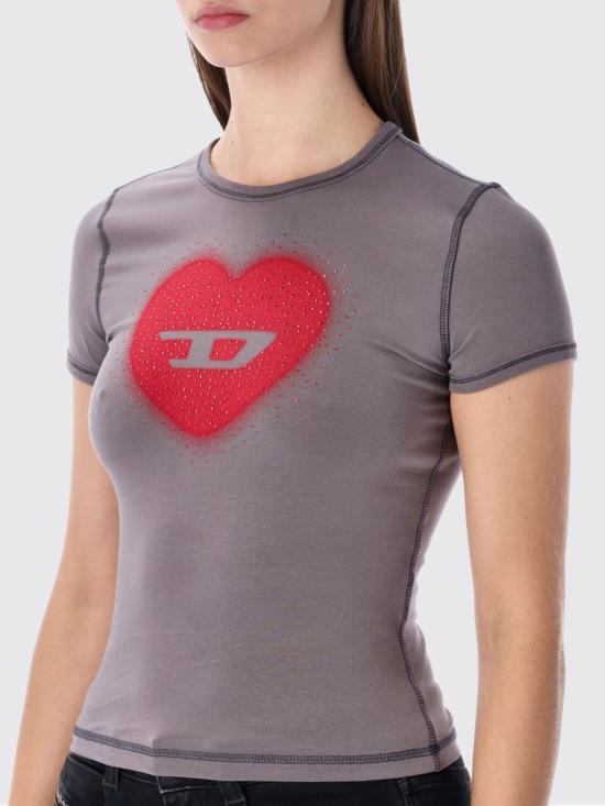 26SS 디젤 반팔 티셔츠 A20980OQHHA 96I Grey - DIESEL
