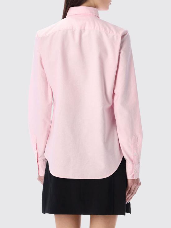26SS 폴로 랄프로렌 슬림 핏 스트라이프 옥스포드 셔츠 211891377 002 Pink - POLO RALPH LAUREN