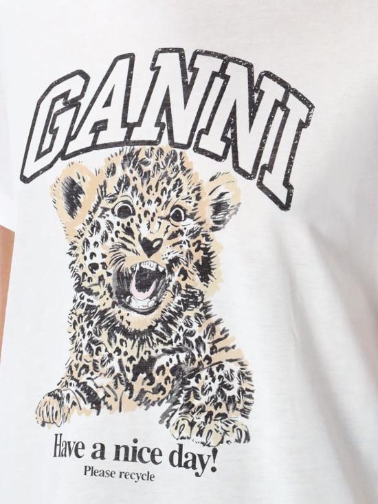 26SS 가니 반팔 티셔츠 T41243575 943 White - GANNI
