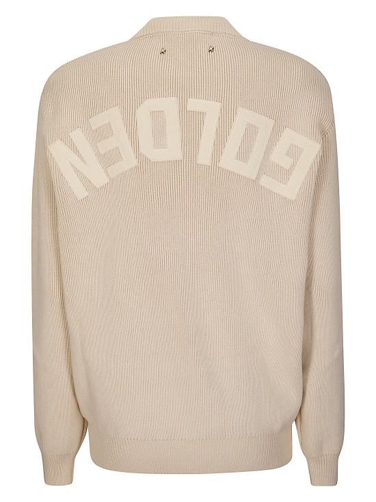 26SS 골든구스 Golden 레터링 스웨터 GWP00951P001972 55550 TRAVERTINE - GOLDEN GOOSE