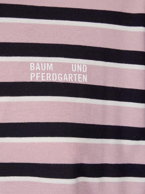 26SS 바움 운드 페르드가르텐 반팔 티셔츠 24659 C2190 Dawn Pink Stripes - BAUM UND PFERDGARTEN