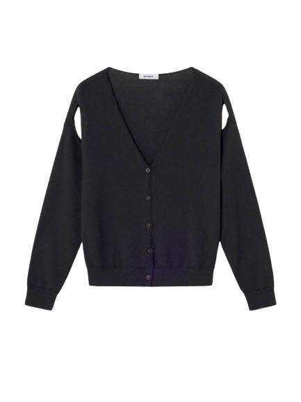  기마구아스 가디건 COUCOU JUMPER BLACK DOM