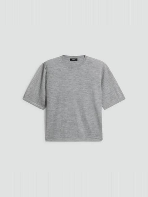  띠어리 스웨터 P0711701 WM1 COOL HEATHER GREY DOM
