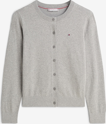  타미힐피거 울 캐시미어 C-NK LS 가디건 WW47469 P61 LIGHT GREY HEATHER DOM