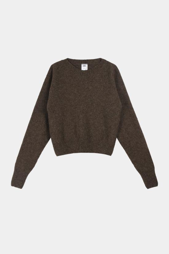 25FW 베이스레인지 스웨터 PUTSMWWI25 BUREL BROWN DOM