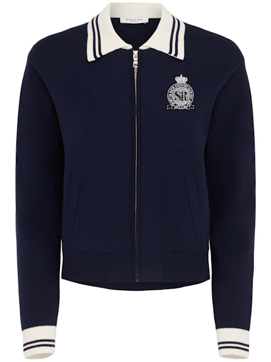 25SS 스포티앤리치 가디건 CA006620219BL106 3902 DARK NAVY DOM