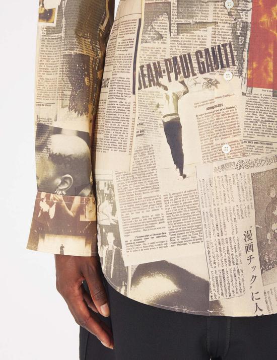  장 폴 고티에 셔츠 프린트 셔츠 저널 - JEAN PAUL GAULTIER