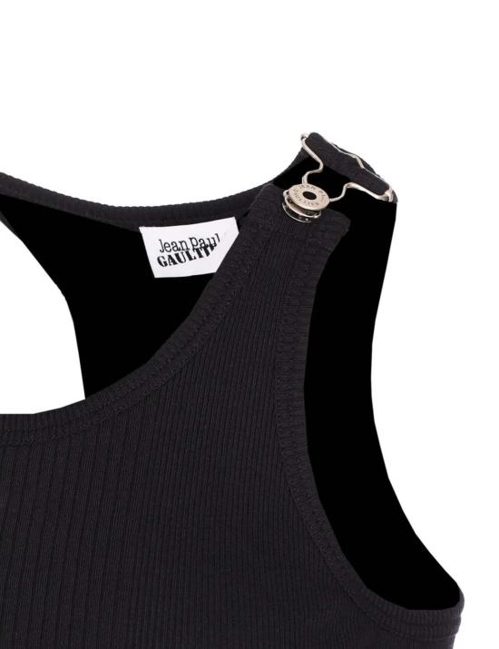  장 폴 고티에 민소매 티셔츠 오버올 버클 탱크탑 - JEAN PAUL GAULTIER
