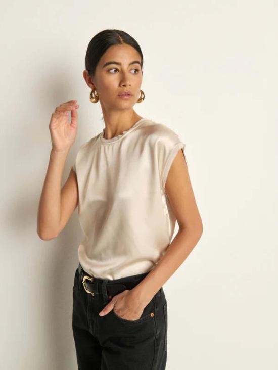  네이션 리미티드 블라우스 네이션 헬렌 탑 - NATION LTD