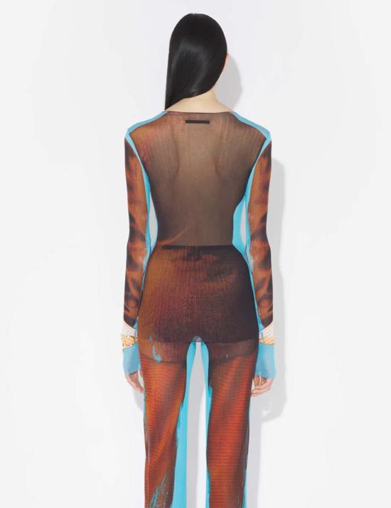  장 폴 고티에 긴팔 티셔츠 테니스 수트 탑 - JEAN PAUL GAULTIER