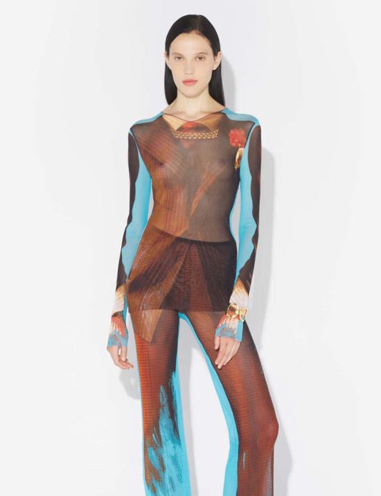  장 폴 고티에 긴팔 티셔츠 테니스 수트 탑 - JEAN PAUL GAULTIER