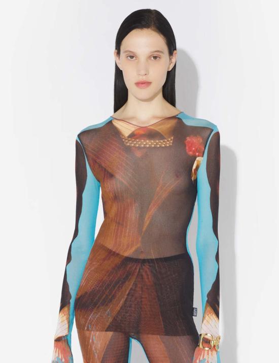  장 폴 고티에 긴팔 티셔츠 테니스 수트 탑 - JEAN PAUL GAULTIER