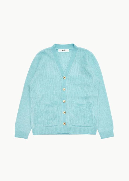  세퍼 가디건 KAITO CARDIGAN TURQUOISE MOHAIR DOM