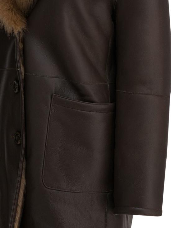 25FW 비앤더블유 무스탕 1650MONTONEMARRONE BROWN - B&W