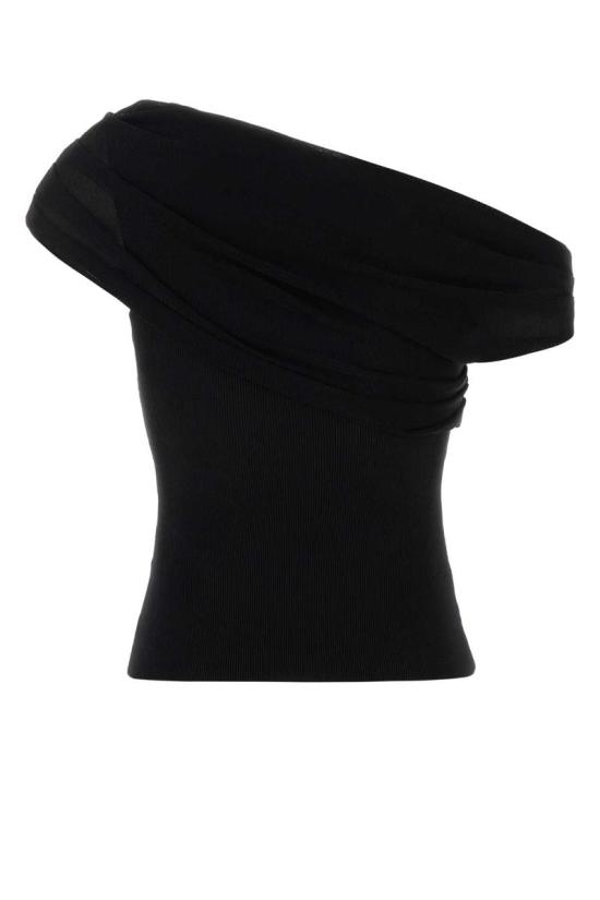 26SS 셀프 포트레이트 민소매 티셔츠 RS26108TB BLACK Black - SELF PORTRAIT