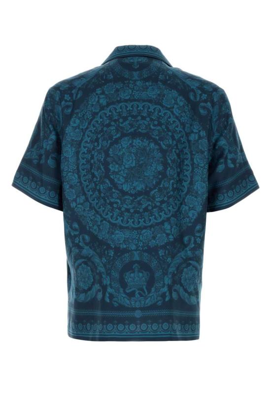 26SS 베르사체 반팔 셔츠 10039261A13557 5UH90 PETROLBLUETONAL - VERSACE