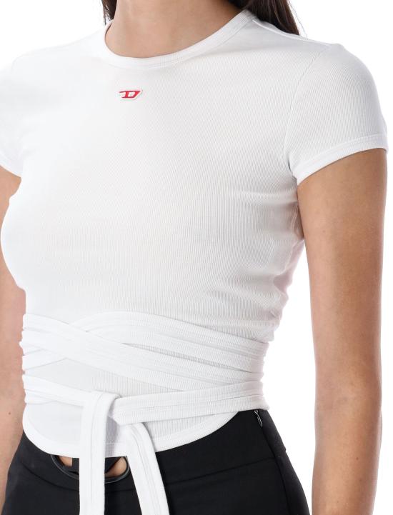 25FW 디젤 반팔 티셔츠 A193370EJAI 100 WHITE - DIESEL