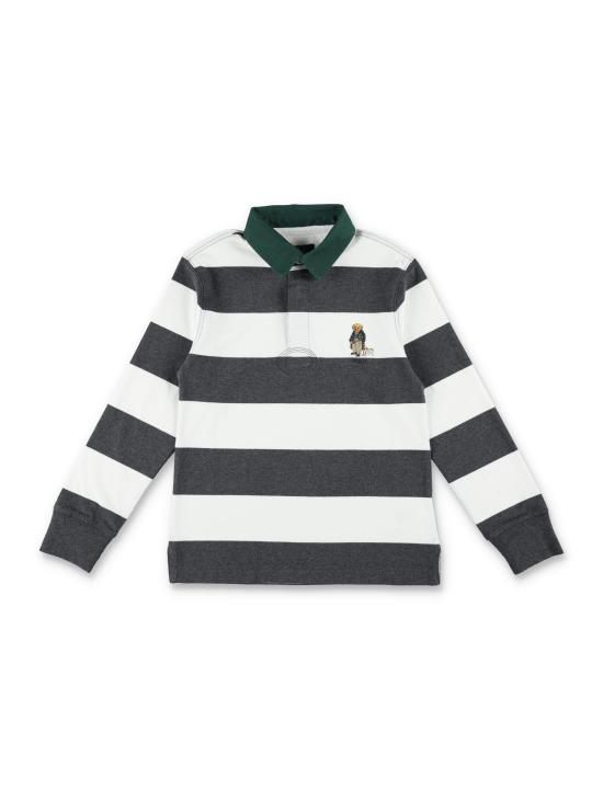 25FW [키즈] 랄프 로렌 폴로 셔츠 980429 001 WHITE BLACK