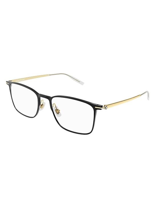 25FW 몽블랑 안경 MB0193O 002 BLACK GOLD TRANSPAREN METALLIC - MONTBLANC