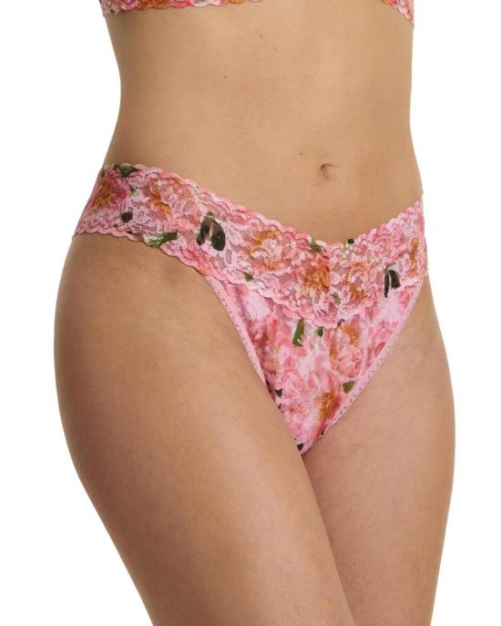  행키 팽키 팬티 핸키 팽키 프린트 오리지널 통 댄싱 페탈 핑크 - HANKY PANKY