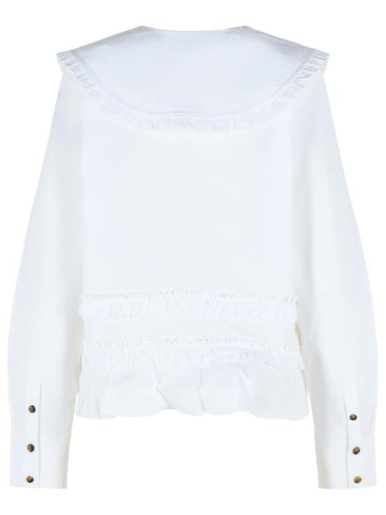 26SS 가니 블라우스 A1040096ZZ8 WHITE - GANNI