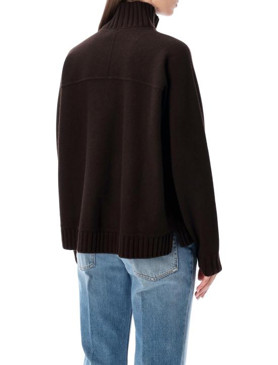 25FW 구찌 디테일 리브 터틀넥 스웨터 828685XKEVK 2344 COFFE BROWN - GUCCI