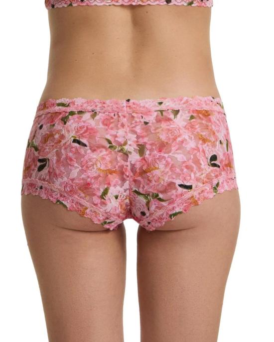  행키 팽키 팬티 프린트 보이쇼츠 랩 댄싱 페탈스 핑크 - HANKY PANKY