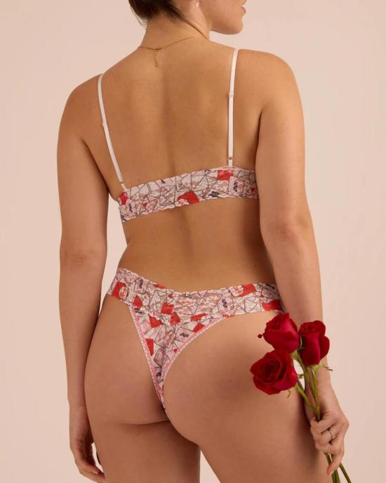  행키 팽키 팬티 핸키 팽키 프린트 오리지널 통 , 사랑으로 감싸인 화이트 - HANKY PANKY