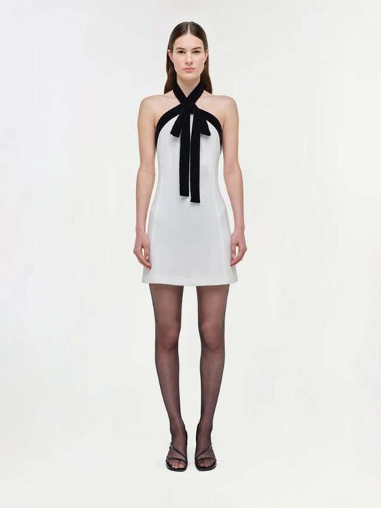 26SS 심카이 의류 625 1039 VV IVORY MULTI BLACK WHITE - SIMKHAI