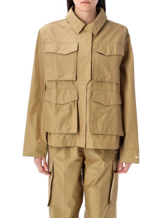 25SS 나이키 에센셜 카고 자켓  HJ1007 297 BEIGE WHITE