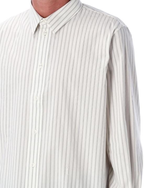 25FW 생로랑 긴팔 셔츠 848033Y5K82 9787 CRAIE NOIRE - SAINT LAURENT