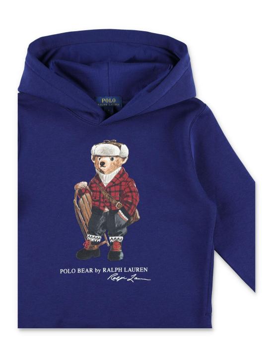 25FW [키즈] 랄프 로렌 트레이닝 상의 981262 001 HOL25 BEAR FALL ROYAL - RALPH LAUREN