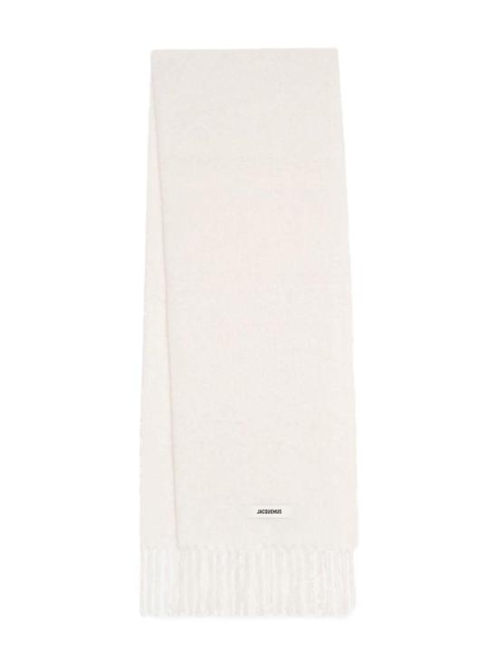 25FW 자크뮈스 프린지 울 스카프 ACU00572BOT4032 110 WHITE