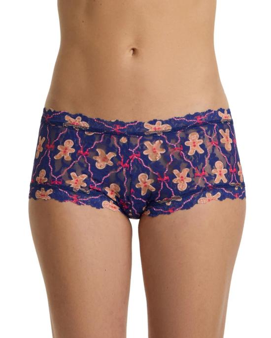  행키 팽키 팬티 프린트 보이쇼츠 랩드 쿠키 커터 네이비 - HANKY PANKY