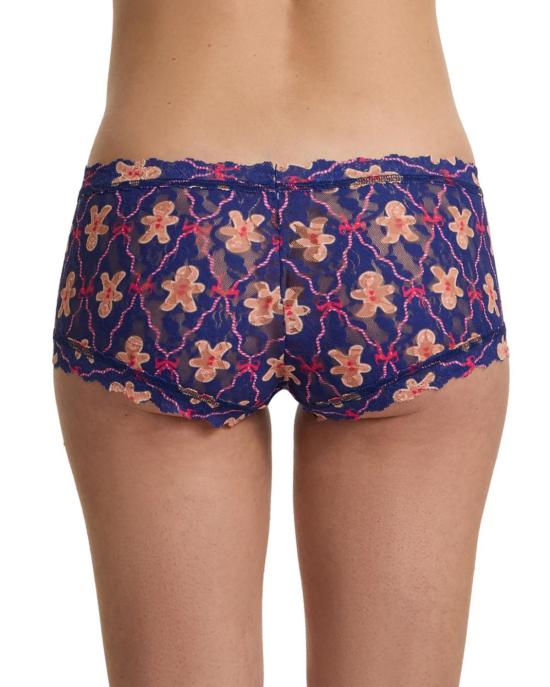  행키 팽키 팬티 프린트 보이쇼츠 랩드 쿠키 커터 네이비 - HANKY PANKY