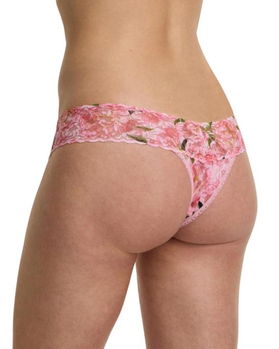  행키 팽키 팬티 프린트 로우라이즈 통 댄싱 페탈스 핑크 - HANKY PANKY