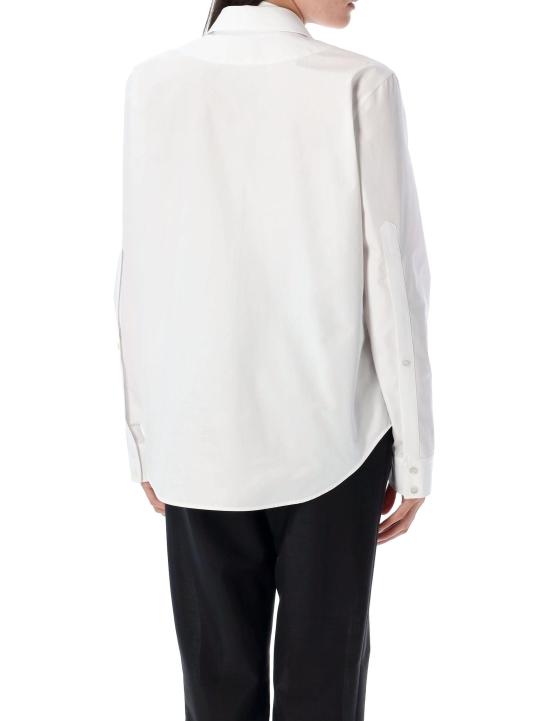 25FW 구찌 스빗 타이 넥 셔츠 831912Z8B2P 9000 WHITE - GUCCI