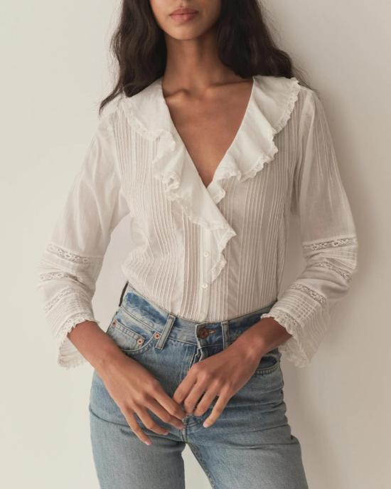  도엔 블라우스 휴게트 탑 솔트 - DOEN