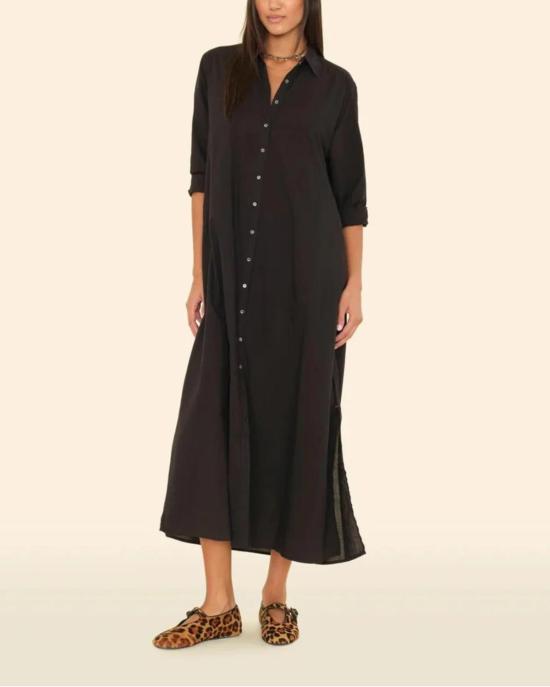  시레나 롱 원피스 보덴 드레스 블랙 - XIRENA