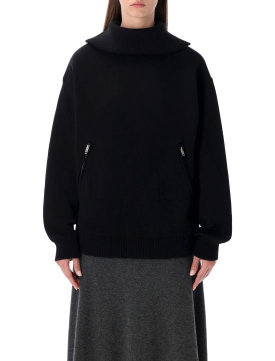 25FW 발렌시아가 니트웨어 848840T3421 1000 BLACK