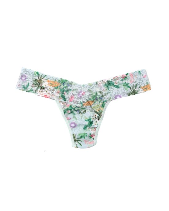  행키 팽키 팬티 프린트 로우라이즈 통 랩 플로리컬처 그린