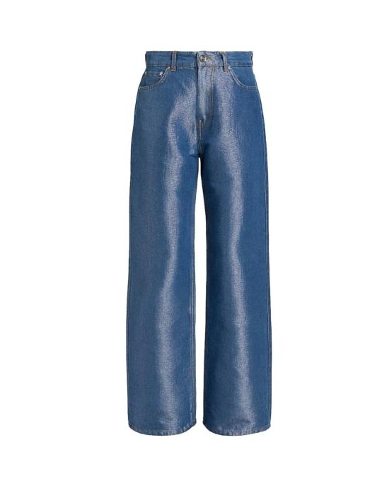  가니 데님 팬츠 이지 샤이니 웨프트 데님 진 미드 스톤 블루