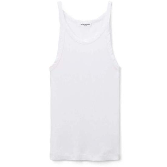  퍼펙트 화이트 티 민소매 티셔츠 애니 리브 탱크 - PERFECT WHITE TEE