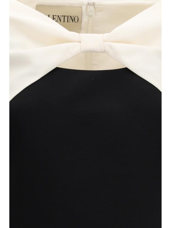 26SS 발렌티노 가라바니 미디 원피스 8B3VAJ061CF 0NA BLACK - VALENTINO GARAVANI