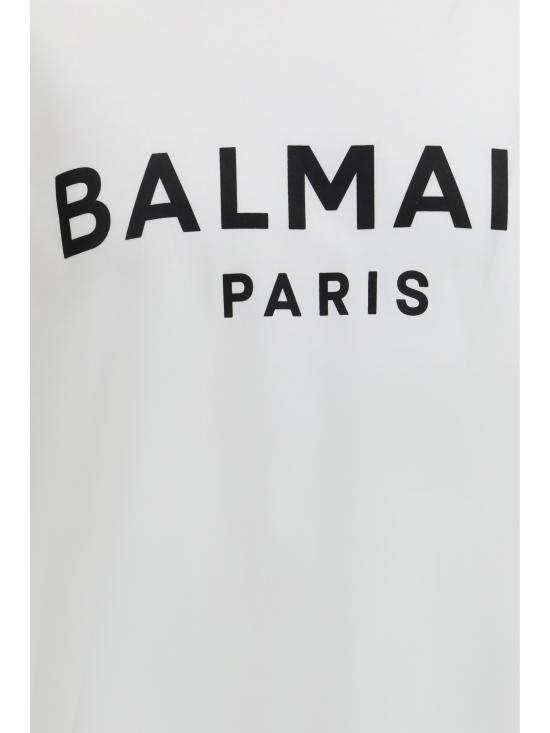 26SS 발망 반팔 티셔츠 GH1EG000BD45 GAB WHITE - BALMAIN