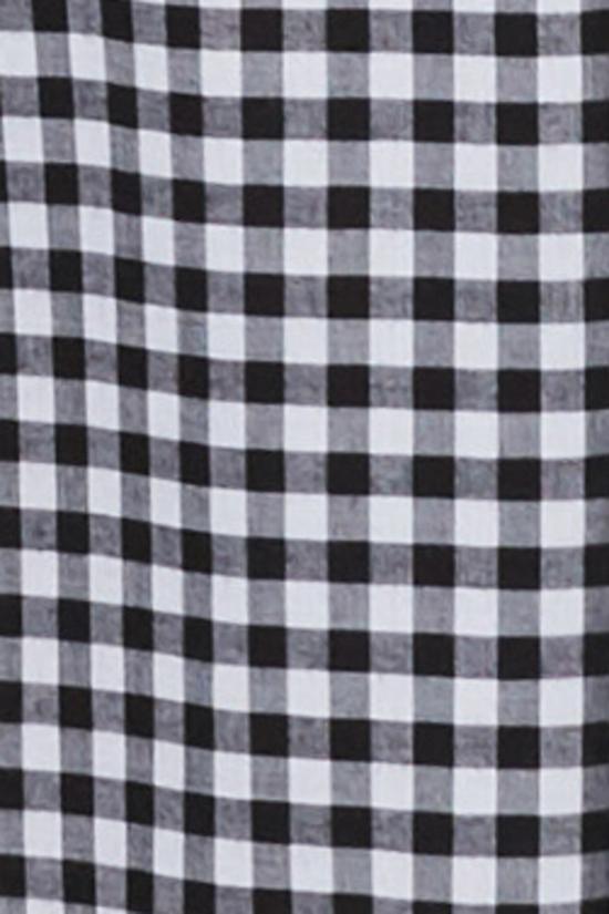  Flynn Skye 민소매 티셔츠 플린 스카이 클레어 크롭 탑 블랙/화이트 깅엄 - OTHER BRANDS