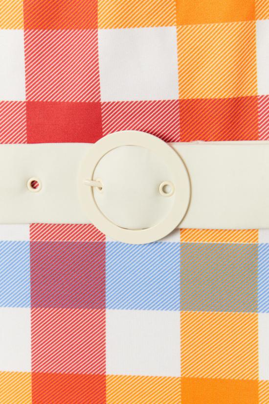  솔리드 앤 스트라이프 원피스 수영복 니나 벨트 원피스 비치 플레드 - SOLID AND STRIPED